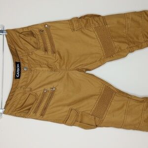 Carbon Twill Zippered Cargo Joggers